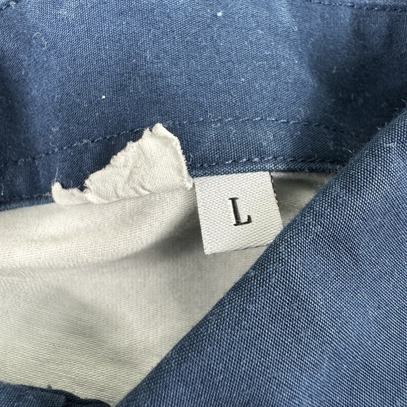 State & Liberty White Blue Colorblock Men's Performance Polo Shirt Size Large - Picture 4 of 6